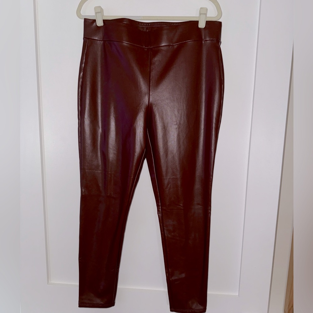 LOFT Faux Leather Leggings Large